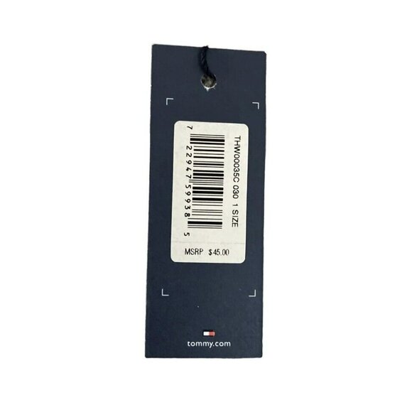 Tommy Hilfiger Gray/Dark Pink Badge Logo Knit Mittens Womens Designer NWT OS - Picture 2 of 5